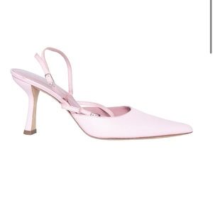 By Far Nappa Tiffany heels in pink
